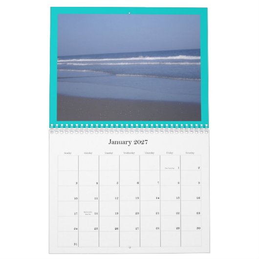 Calendrier Ville d'océan - collage - Callendar (Jan 2027)