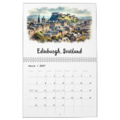 Calendrier Villes Aquarelles Iconiques (Mar 2027)
