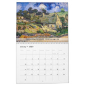 Calendrier Vincent van Gogh à Auvers-sur-Oise (Jan 2027)