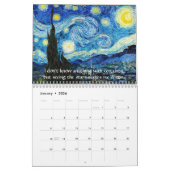 Calendrier Vincent Van Gogh Art & Citations (Jan 2026)