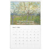 Calendrier Vincent Van Gogh Art & Citations (Mar 2026)