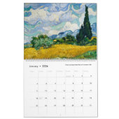 Calendrier Vincent Van Gogh Artiste Art Vintage 2024 (Jan 2026)