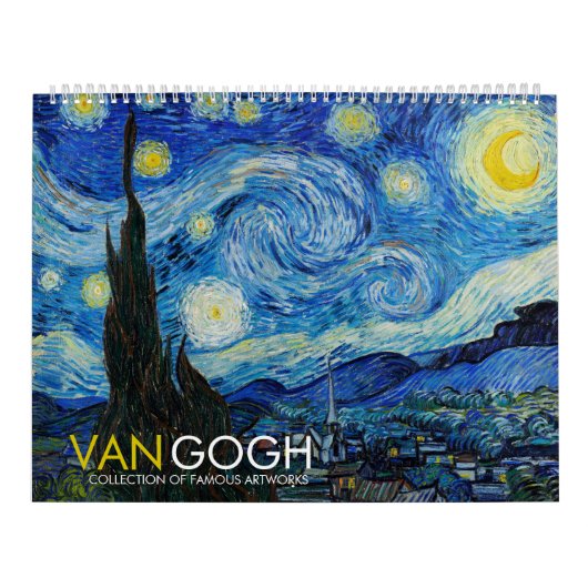 Calendrier Vincent Van Gogh Artiste Art Vintage 2024 (Protection)