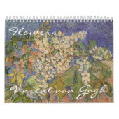 Calendrier Vincent van Gogh Fleurs, Post impressionnisme Art (Protection)