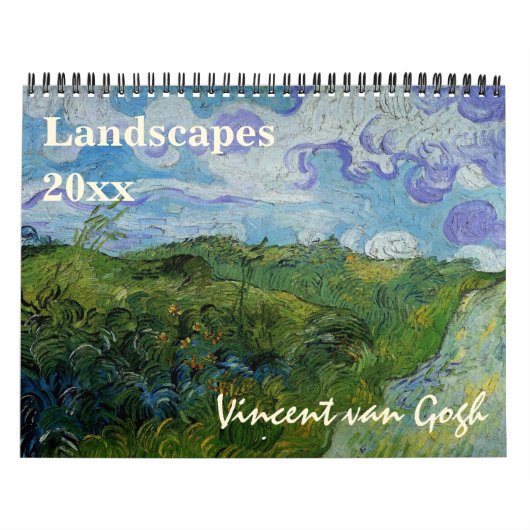 Calendrier Vincent van Gogh Paysages Art Vintage (Protection)