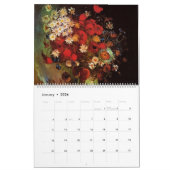 Calendrier Vincent van Gogh Peintures aux fleurs (Jan 2026)