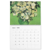 Calendrier Vincent van Gogh Peintures aux fleurs (Mar 2026)