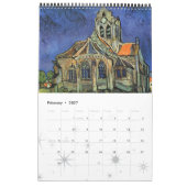 Calendrier Vincent van Gogh, Post impressionnisme Vintage (Feb 2027)