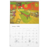 Calendrier Vincent van Gogh, Post impressionnisme Vintage (Jan 2026)
