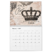 Calendrier Vintage 2024 moderne (Feb 2027)