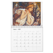 Calendrier Vintage Alphonse Mucha Les Saisons Art Nouveau (Mar 2027)