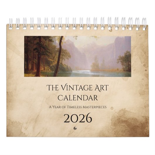 Calendrier Vintage Art Nature (Protection)