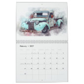 Calendrier vintage Auto Rusty Old Cars (Feb 2027)