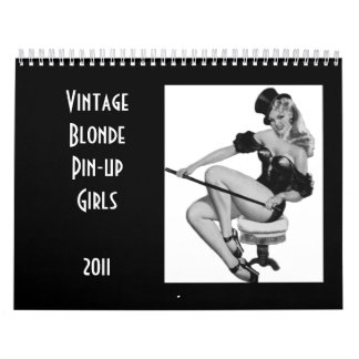Calendrier Vintage Blonde Pin-up Girls 2011