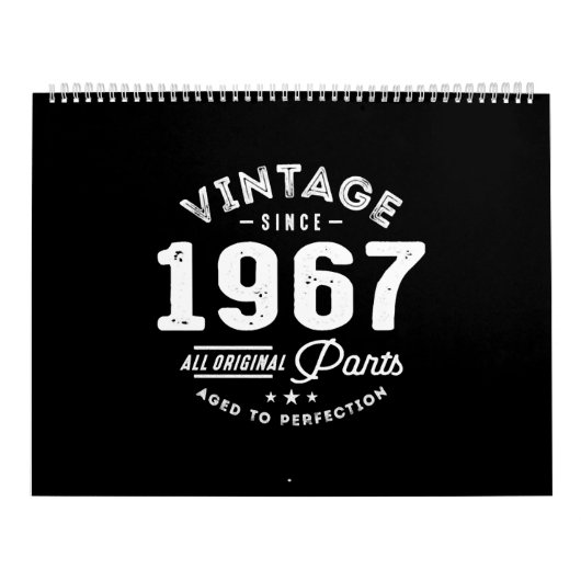 Calendrier Vintage Born en 1967 (Protection)