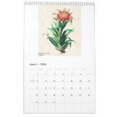 Calendrier Vintage Botanique Tropical Plantes 2026 (Mar 2026)