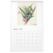 Calendrier Vintage Botanique Tropical Plantes 2026 (Feb 2026)