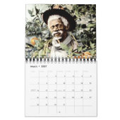 Calendrier vintage d'Afro-américain (Mar 2027)