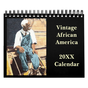 Calendrier vintage d'Afro-américain