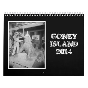 Calendrier vintage de Coney Island 2014