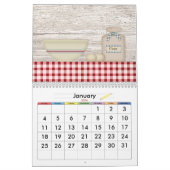 Calendrier vintage de cuisine (Jan 2026)