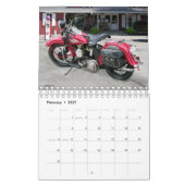 Calendrier vintage de moto (Feb 2027)
