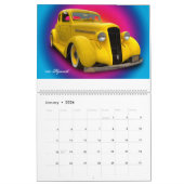 CALENDRIER VINTAGE DE VOITURE (Jan 2026)