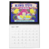 Calendrier vintage des Étiquettes et des annonces (Mar 2027)