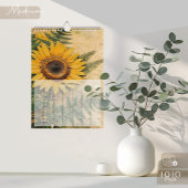 Calendrier Vintage Floral Papillon