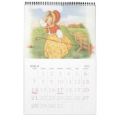 Calendrier Vintage Nursery Rhymes, Mère Goose (Mar 2027)