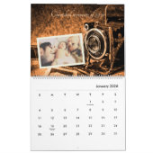 Calendrier Vintage retro classique caméra rustique famille pe (Jan 2026)