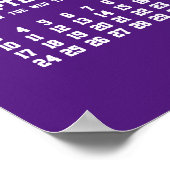 Calendrier Violet Annuel Poster 2023 (Coin)
