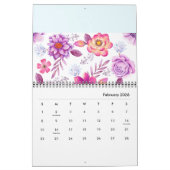 Calendrier Violet rose (Feb 2026)