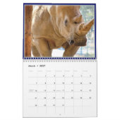 Calendrier Visages d'animal sauvage (Mar 2027)