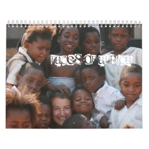Calendrier Visages de l'Afrique - customisée - customisés