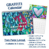 Calendrier Vivid Colorful Graffiti Street Art Photography -