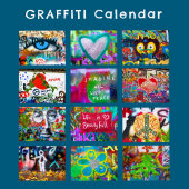 Calendrier Vivid Colorful Graffiti Street Art Photography -