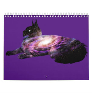 Calendrier Voie Lactée Galaxy Space Cat