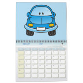 Calendrier Voiture dessin animé bleu (Feb 2027)