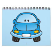 Calendrier Voiture dessin animé bleu (Protection)