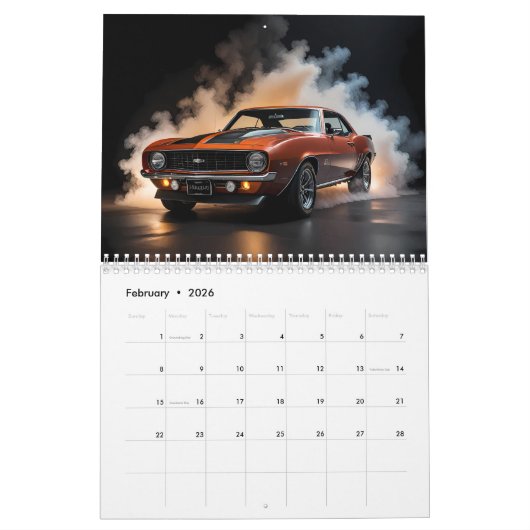 Calendrier Voitures classiques (Feb 2026)