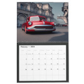 Calendrier Voitures classiques Abstraites des années 1950 (Feb 2026)