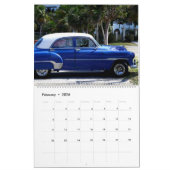 Calendrier Voitures classiques de Cuba (Feb 2026)