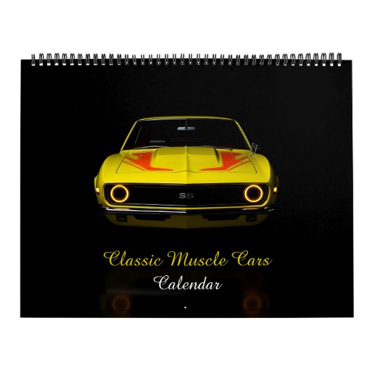 Calendrier Voitures musculaires classiques (Protection)