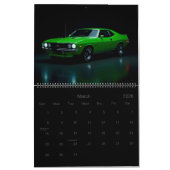 Calendrier Voitures musculaires classiques (Mar 2026)