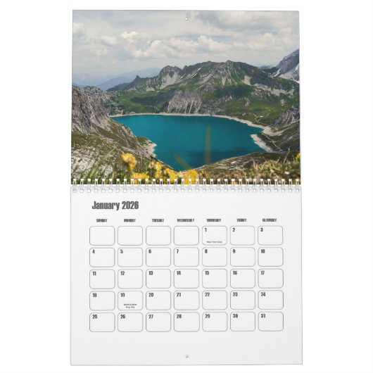 Calendrier Vorarlberg-Autriche (Jan 2026)