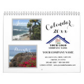 Calendrier Vos Photos 20XX Logo Professionnel QR Code Mur (Protection)