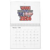 Calendrier Vote for Trump 2024 (Feb 2026)