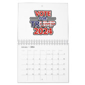 Calendrier Vote for Trump 2024 (Jan 2026)