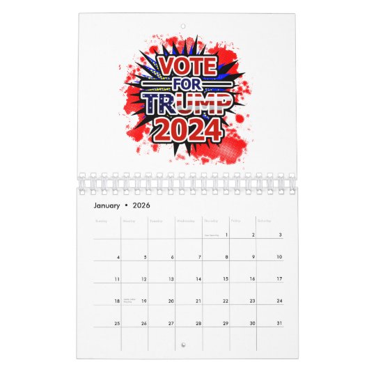 Calendrier Vote for Trump 2024 Blast (Jan 2026)